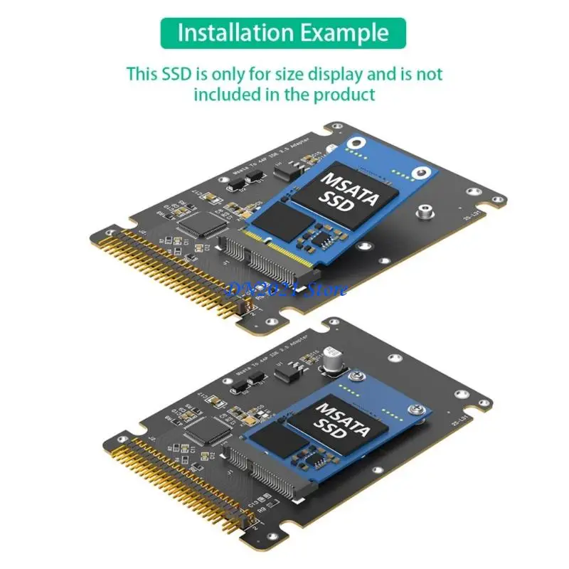 F3KE Fast Speed MSATA SSD To 2.5Inch IDE 44Pin Converters With JM20330 Chip Supports 3.0Gbps Data Transfer Rate