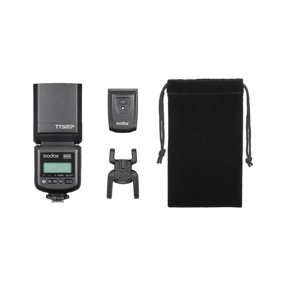 Godox TT520 III Thinklite Camera Flash 443MHz Wireless Triggering with Flash Trigger Universal Hotshoe for Canon Nikon Sony Fuji