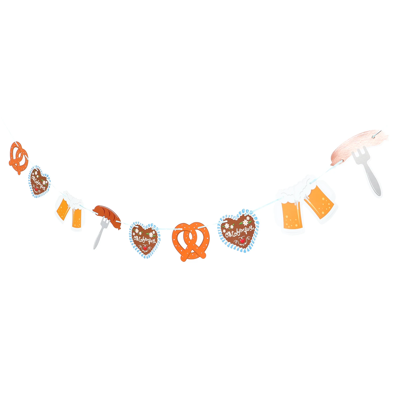 

Bavarian Hanging Banner Oktoberfest Decor Reusable Party Flag Indoors Outdoors Bar School Photo Prop Lightweight
