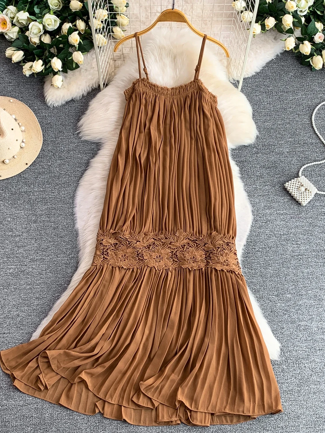 Vintage Fashion Years - Elegant Slimming Wrap Chest Strap Dress