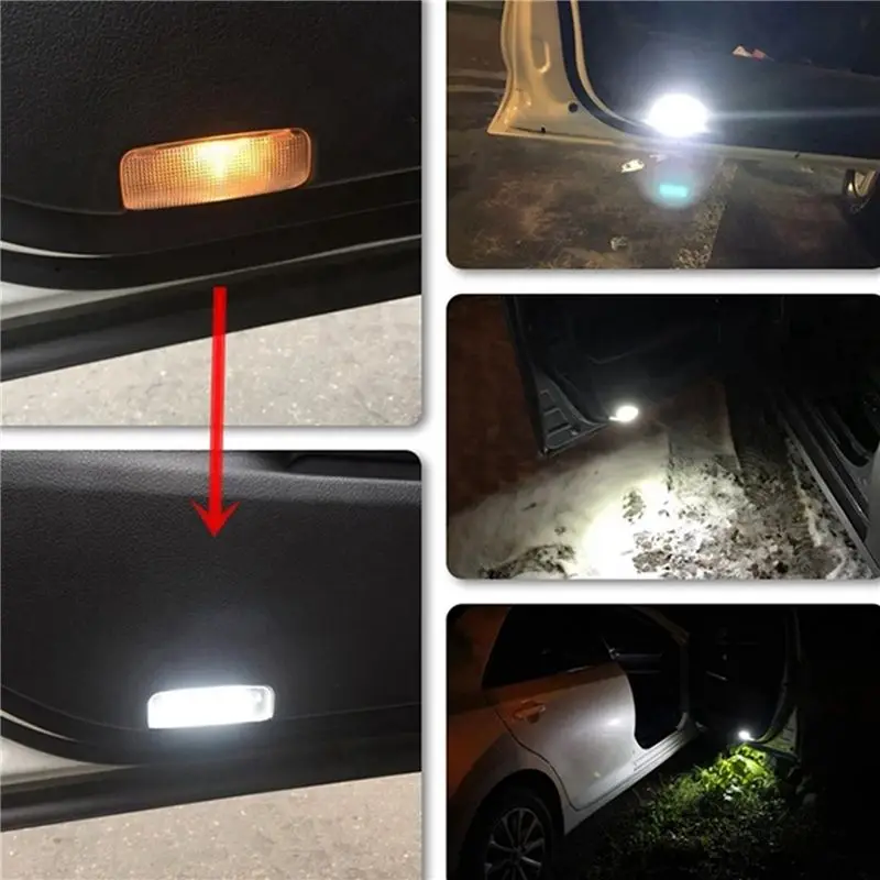 Unique 6Pcs For Toyota Land Cruiser 200 Series 150 Series Prado MK4 J150 Lexus ES240 IS250 LED Courtesy Door Light Bulb White