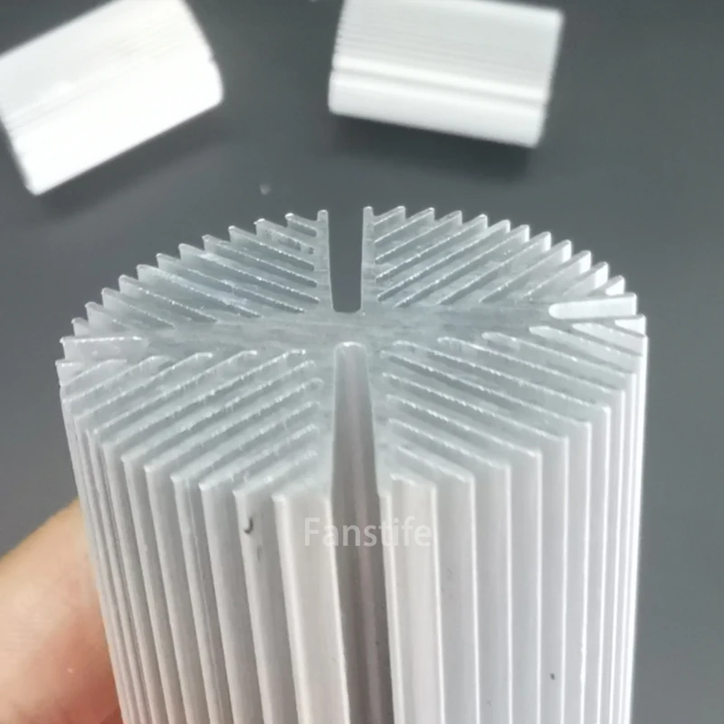 Aluminum Heatsink 38mm Diameter 60mm Height 8W Led Ceiling Light Radiator