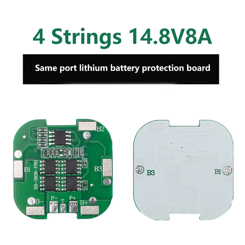 

4S 14.8V 20A Peak Li-ion BMS PCM Battery Protection Board Same Port 20A instantaneous current overcurrent short circuit protect