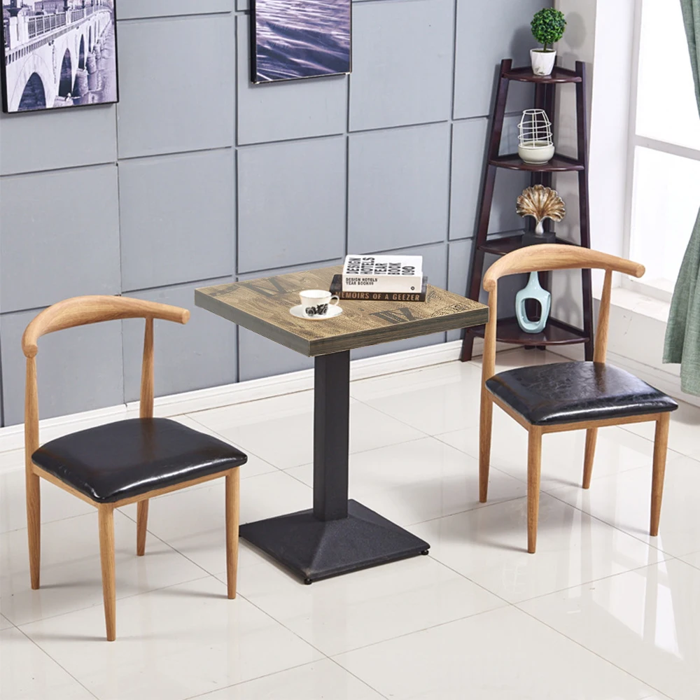 Bar Table, Dining Table, Square Retro Industrial Table, 60×60×75 Cm