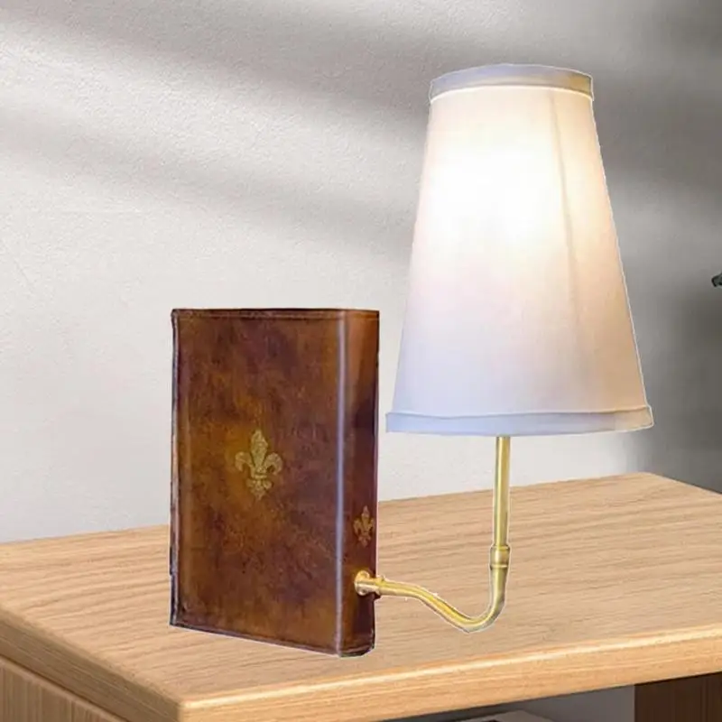 Literatura Lampa do książek Vintage Book Design Lampa stołowa Półka na książki Unikalna dekoracyjna lampa półkowa do salonu Biura domowe