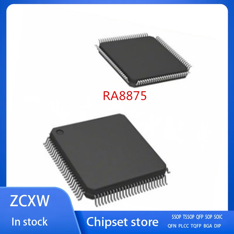 

2PCS/LOT NEW RA8875 RA8875L3N RA8875L3 TQFP-100