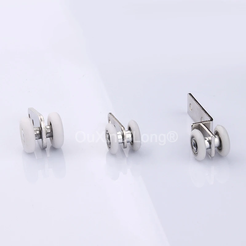 50PCS High Quality Curtain Bearing Pulley Plastic Wheels for Wardrobe Cupboard Window Cabinet Sliding Doors Parts GF1068