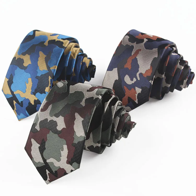 

6cm Casual Personalized Camouflage Element Self-Tied Three Color Optional Clothing Accessories Neckties for Men