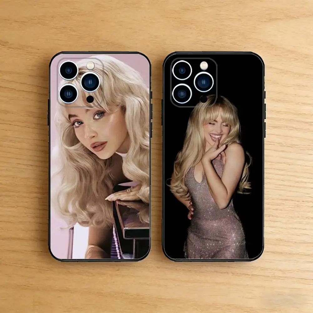 

S-Sabrina C-Carpenter Case For iPhone 17 16 Pro Max Air 15 14 Plus 12 11 Soft Shockproof Cover