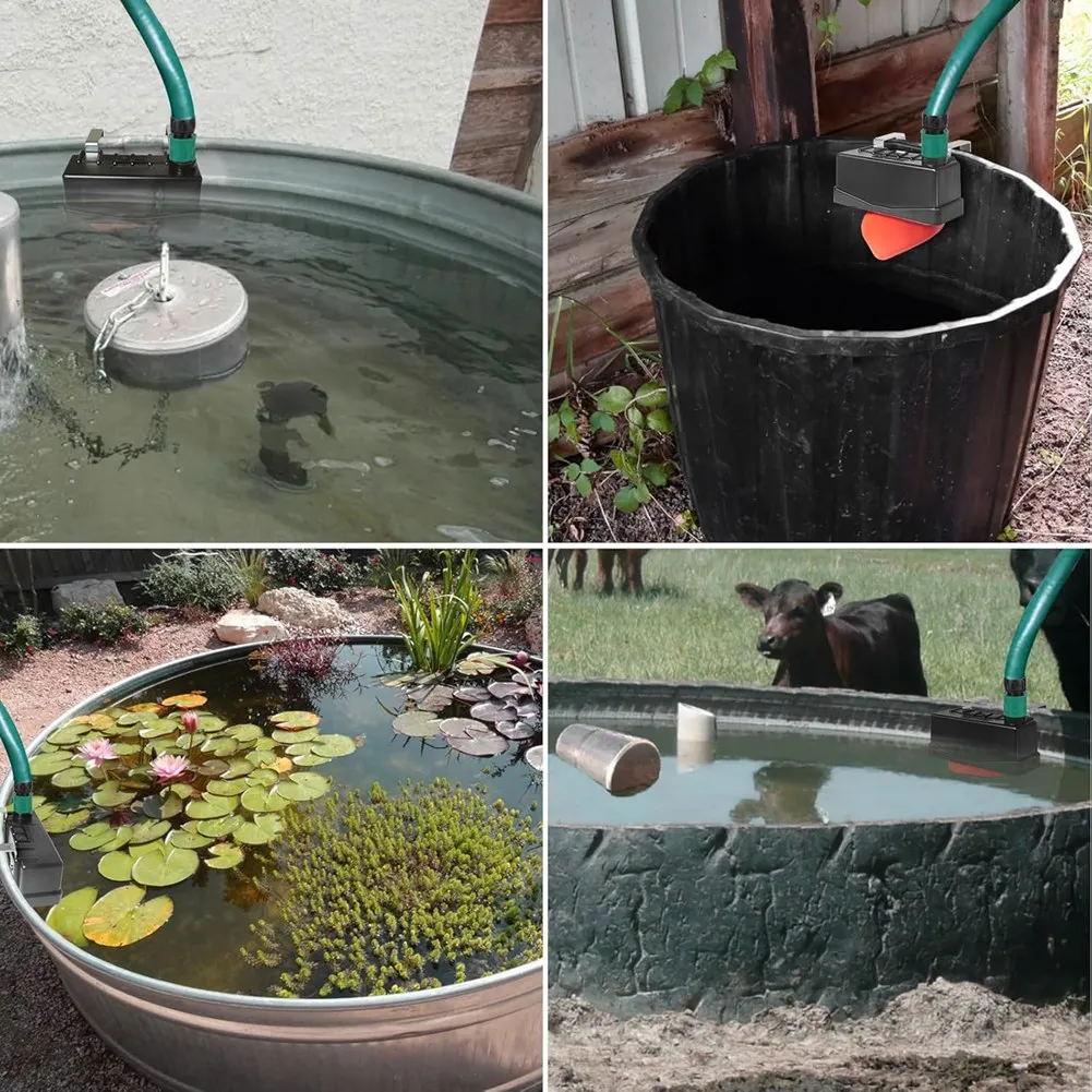 

B08B - Поплавковый клапан для поилки скота - Автоматическая подача воды для крупного рогатого скота, лошадей - Подходит для стандартных шлангов 3/4 дюйма