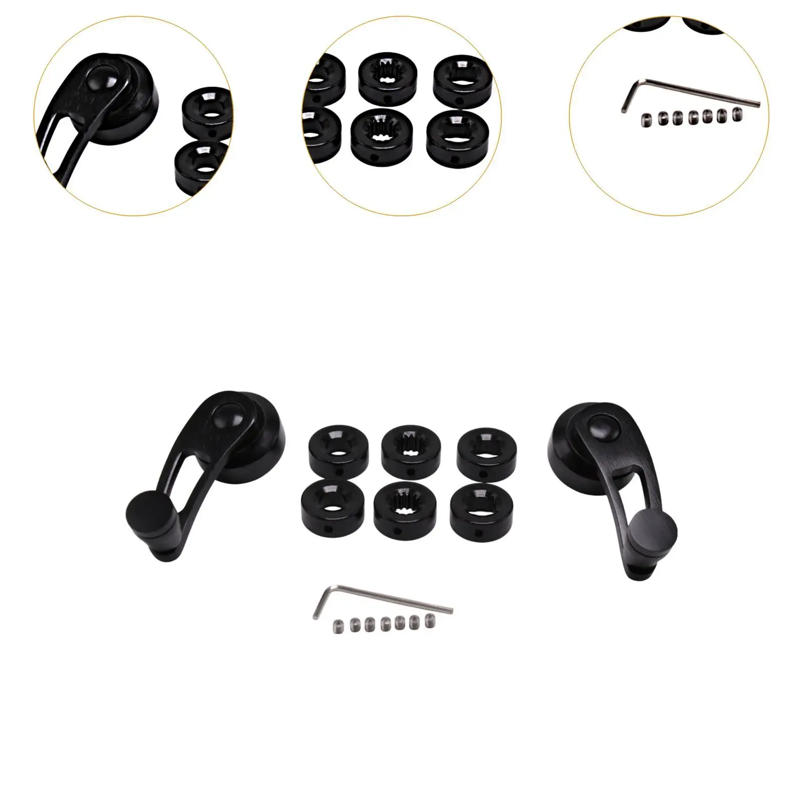 

3 inch Car Window Crank Handle Kit High Performance Spare Part Replacing for Hot Rods for Chevy for Pontiac for GM for Ford