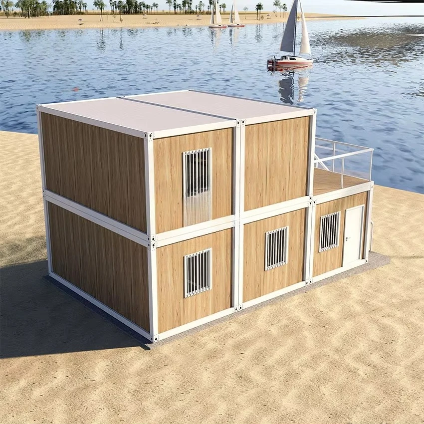 المعيشة الجاهزة 1 2 3 4 غرف نوم مكتب حزمة مسطحة حاوية المنازل المحمولة الجاهزة المنازل اثنين غرفة نوم المرفقة المرحاض