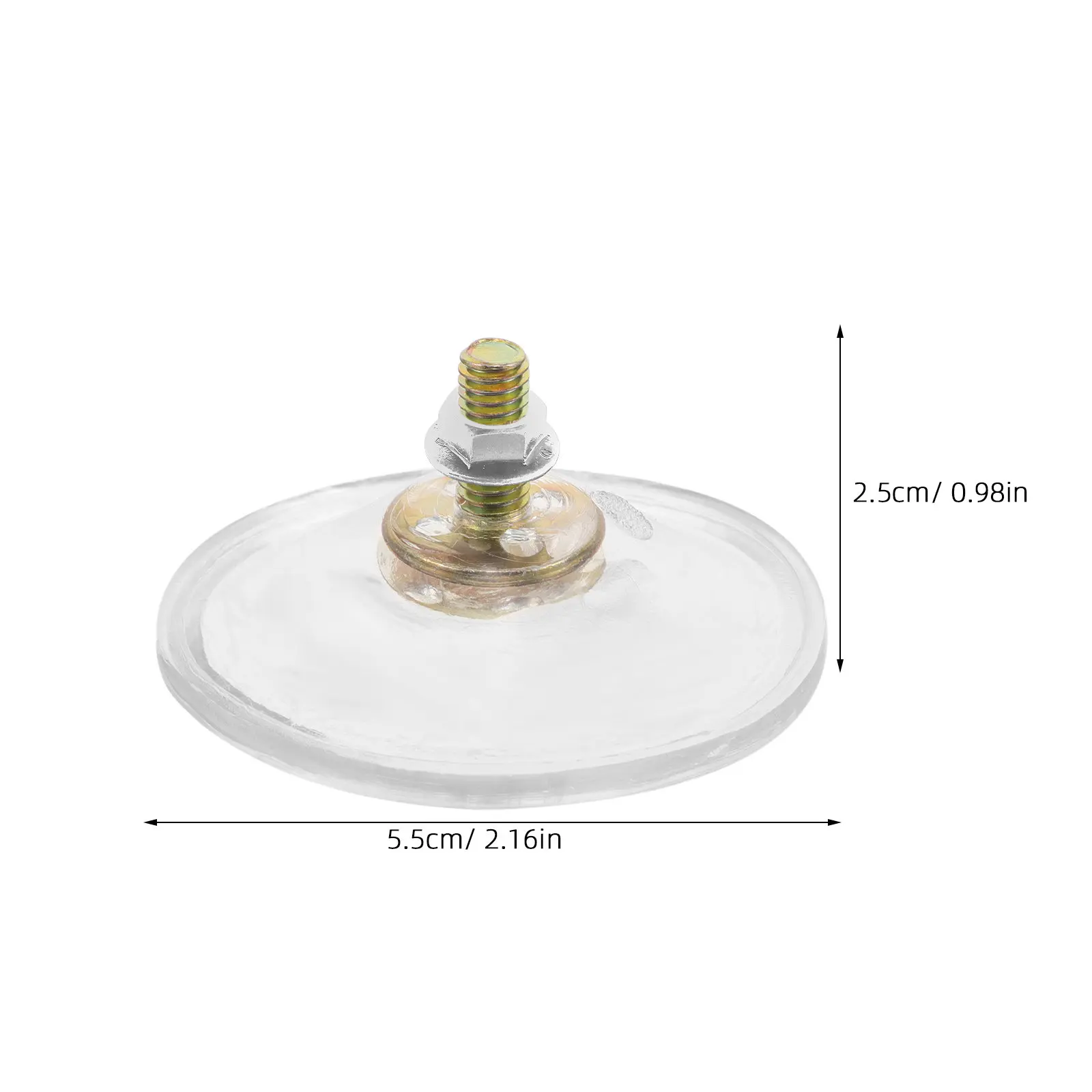 15Pcs Suction Cup Hooks Adhesive Strong Suction Clear PVC Screw Threaded Mount Holder for Bathroom Kitchen Glass Windows Heavy