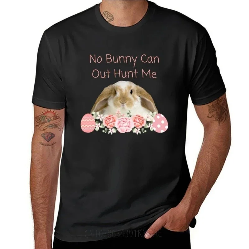 No Bunny Can Out Hunt Me Easter Egg Hunting Fun Kids Family T-Shirt for a boy korean fashion black t-shirts for men