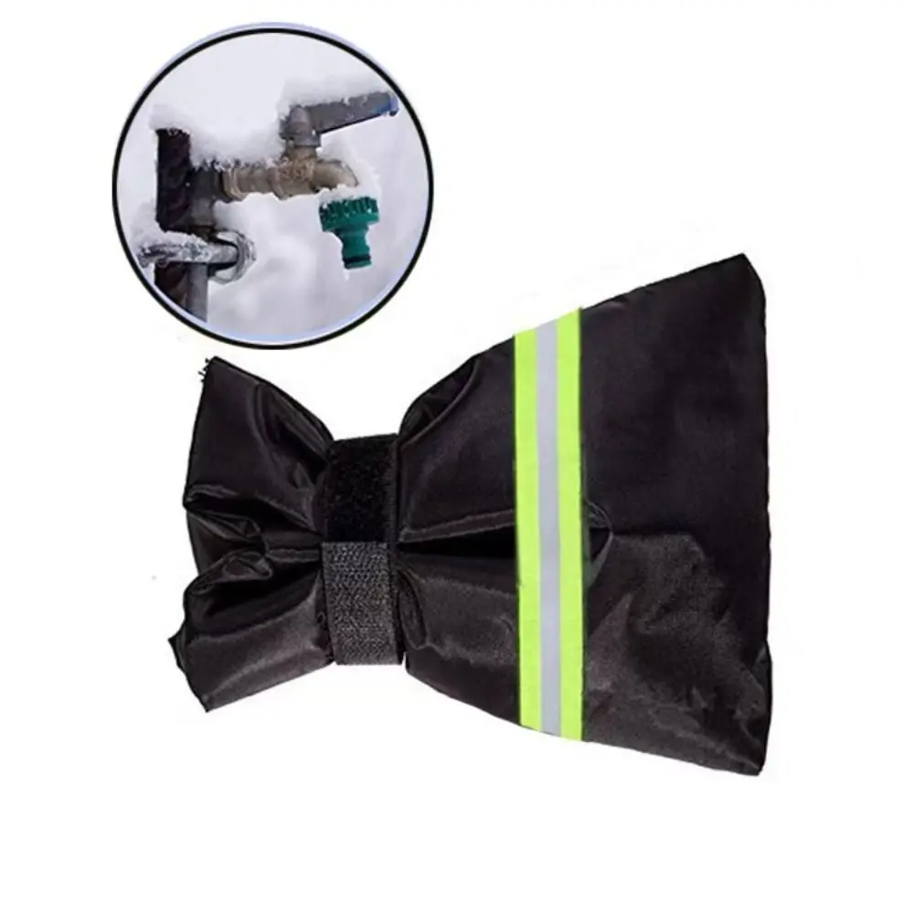 أغطية الصنبور المقاومة للصقيع المقاومة للماء، واقي الصنبور المعزول للحماية من التجميد، قابل لإعادة الاستخدام مع شرائط عاكسة