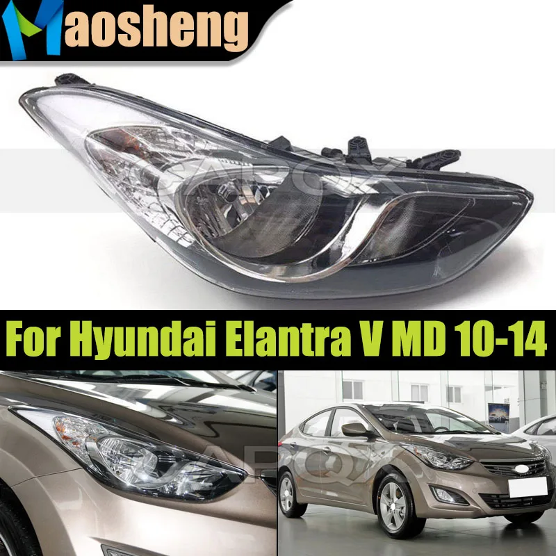 

Front Bumper Headlight Head Light For Hyundai Elantra V MD 2010 2011 2012 2013 2014 Headlamp Head Lamp Driver Light