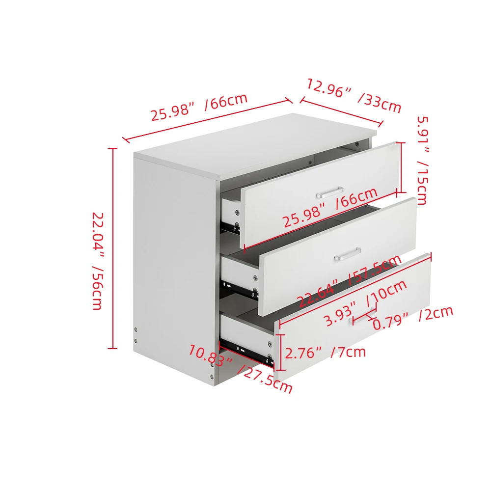 Modern Simple 4-Drawer/3-Drawer Dresser  Storage Drawers  Mini Drawer Organizer