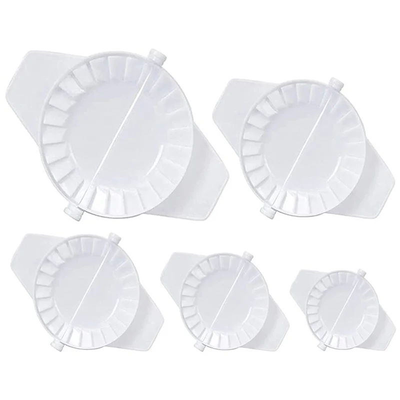 

5 Pcs Dumplings Maker,Dumpling Tools, Different Sizes Of Dumpling Mold, Perfect For Making Hand Pies,Dumplings,Ravioli