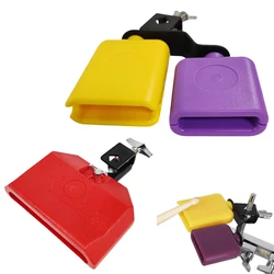 Plastic Cowbell ABS Square Clappers Jam Block For Band Practice, Performance, Music Teaching, Latin Percussion Instrument