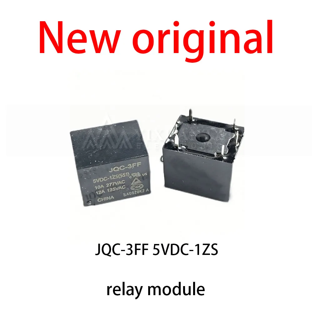 10Pcs/Lot New original JQC-3FF 5VDC-1ZS relay module