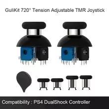 GuliKit NS55 720 ° Spannungseinstellbarer TMR-Joystick, Spielzubehör für PS4 PS5 Edge Gamepad, Switch Pro, Xbox Series Controller