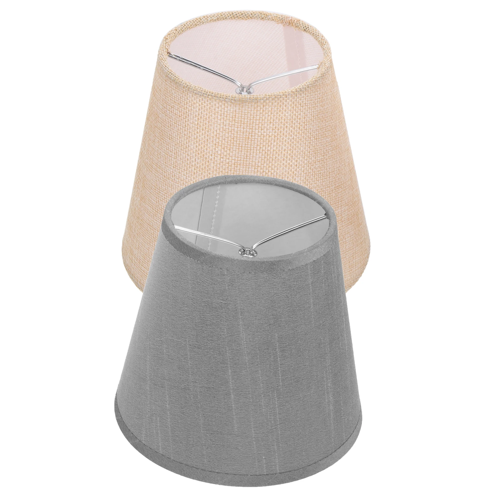 

2Pcs Fabric Lampshade Small Vintage Beautiful Mini Cover Light Shades Retro Bedroom Lighting Accessories Soften