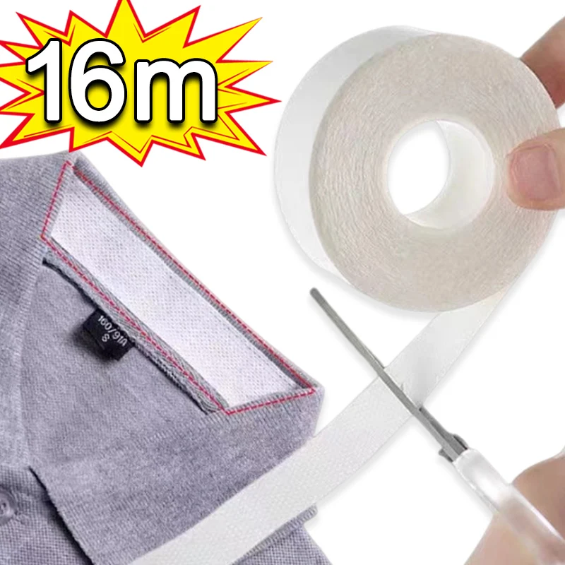 8-16m Collar Sweat Absorbing Pad Disposable Self-Adhesive Breathable Sweat Pads White T-shirt Neck Collar Hat Absorbent Sticker