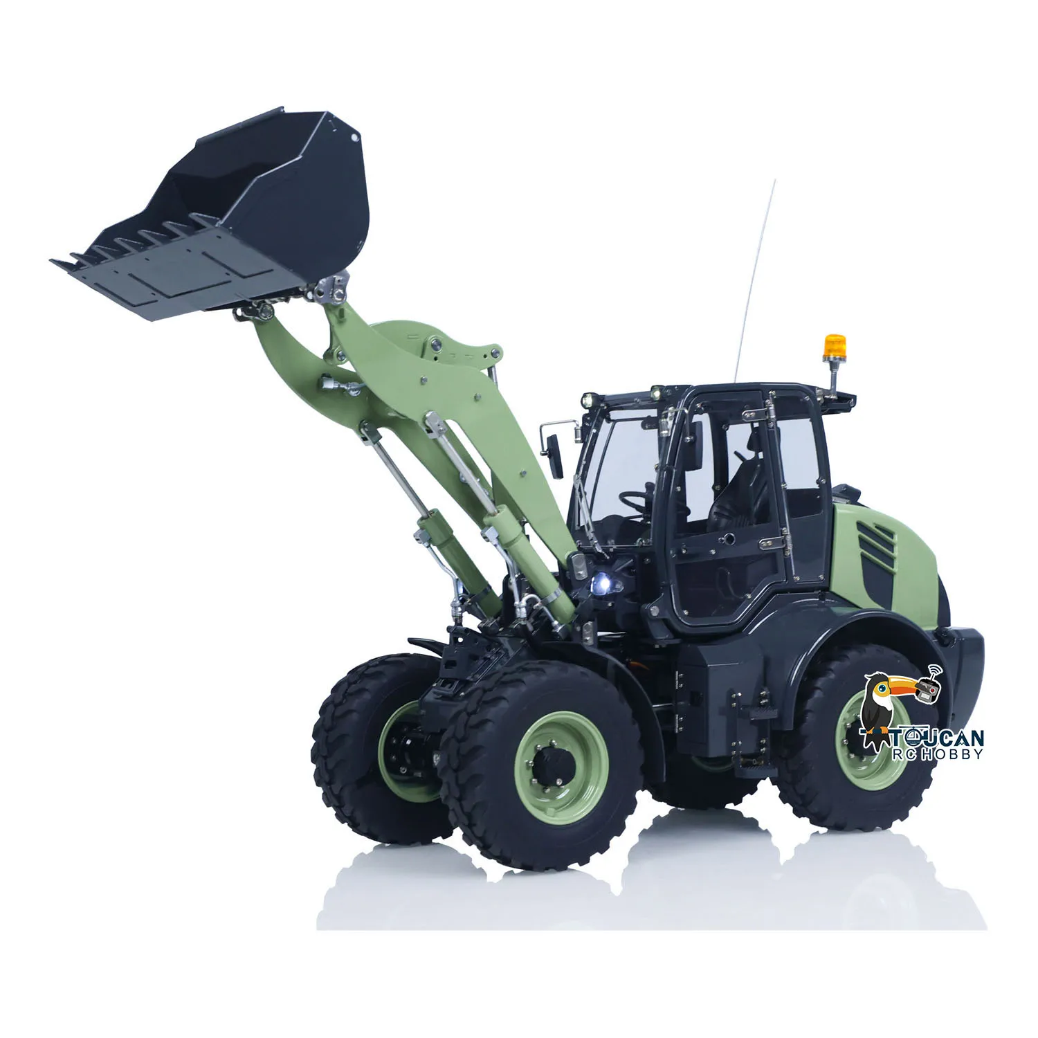 

Гидравлический погрузчик с дистанционным управлением 1/14, LESU Metal Aoue WA100M-8, 4-канальный клапан, модель радиоуправляемого инженерного транспортного средства, быстроразъемное соединение, световые звуки