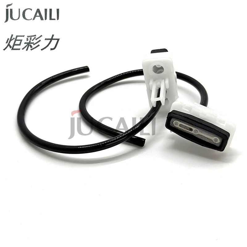 Tampa de malha de algodão JUCAILI DX4 preta/branca para cabeça de impressão DX4, tampa de vedação para impressora Eco Solvent à base de água.