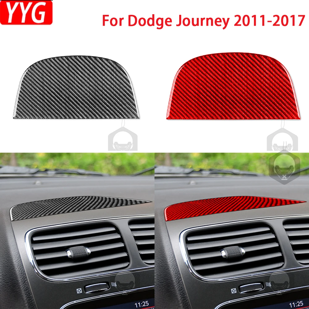 

For Dodge Journey 2011-2017 Carbon Fiber Central Control Air Vent Panel Cover Car Interior Decoration Accessories Sticker