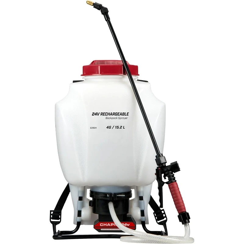 

63924 24v Battery Backpack Sprayer Powered, 4 gal, Translucent White