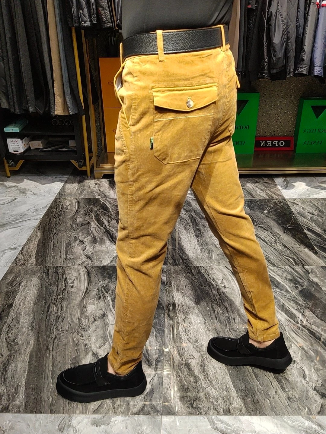 

Faionable Corduroy Men's Casual Pants Autumn Spring New Sle Slim Fit Straight Leg Antimicrobial Comfortable Urban Sle