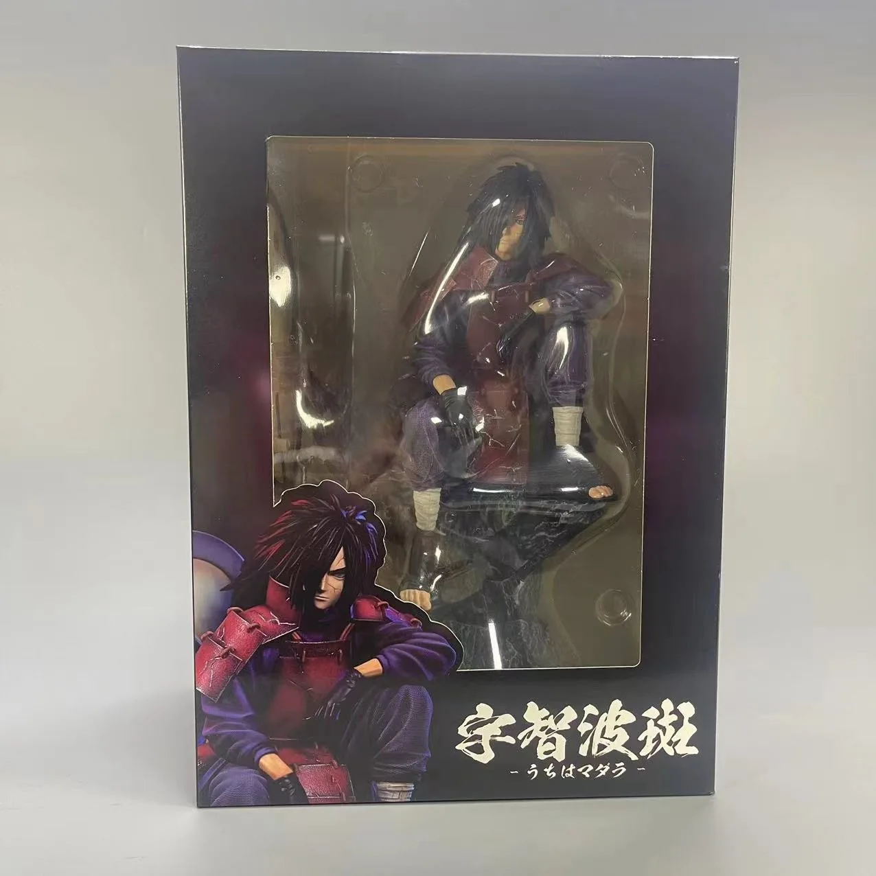 Anime Ninkai Taisen Uchiha Madara Sitting Ver. GK PVC Action Figure Statue Collection Model Kids Toys Doll Gifts 28CM