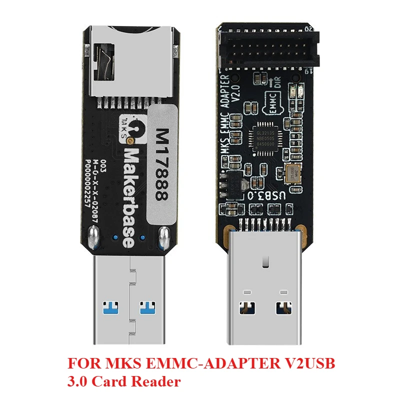 3D printer accessories EMMC-ADAPTER V2 upgrade USB3.0 card reader programmer DIY motherboard