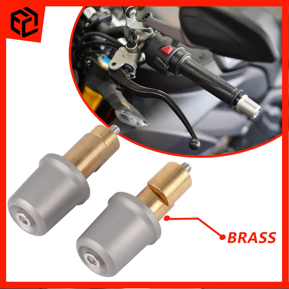 

Motorcycle Handlebar Grips Ends Cap Plug Slider Handle Bar Grip Counterweight Cover For Ducati Streetfighter V2 V4 Monster 950