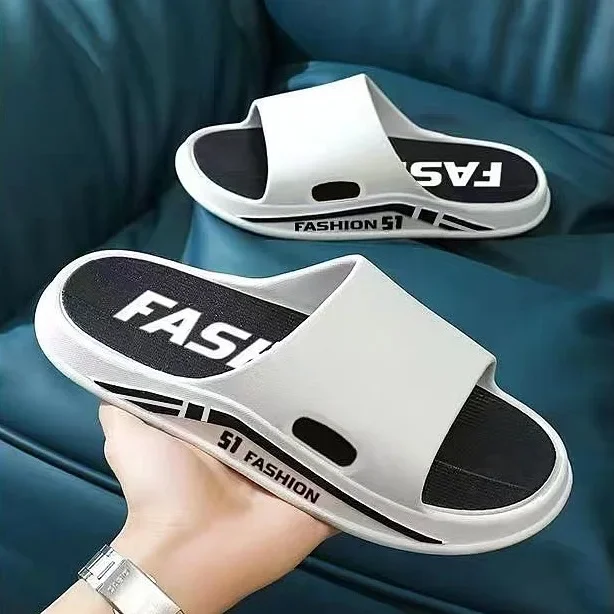 الصيف سميكة داخلي المنزل الحمام المضادة للانزلاق مزيل العرق النعال النسائية مباراة عادية الأزواج الصنادل المسطحة المواد البلاستيكية #3