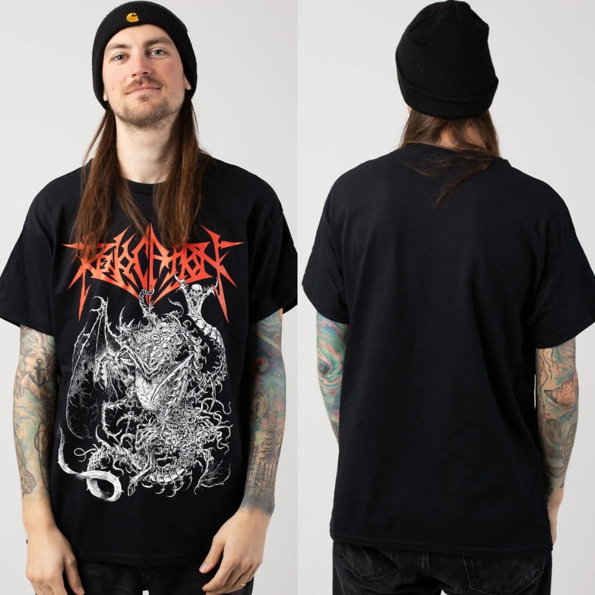 Fit Revocation Grafik-Baumwoll-T-Shirt Unisex Sommer Kurzarm Mode Marken-T-Shirt Luxus Casual Vintage Tees – Detail 3