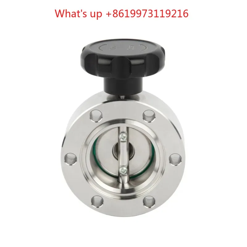 2026 CF35 High Vacuum Stainless Steel Butterfly Valve Manual Operation FKM OEM ODM Control Structure Compact W1 Aluminum Handwhe