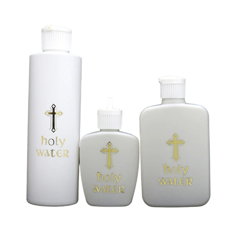 60ml/100ml/250ml Holy Water Bottle Religion Church Praying Water Storage Container Christian Decorative Item Gift