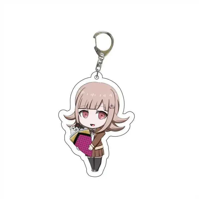 Danganronpa collezione di fan portachiavi in acrilico a doppia faccia figure di gioco Anime Nanami ChiaKi Nagito Komaeda portachiavi Trinket carino