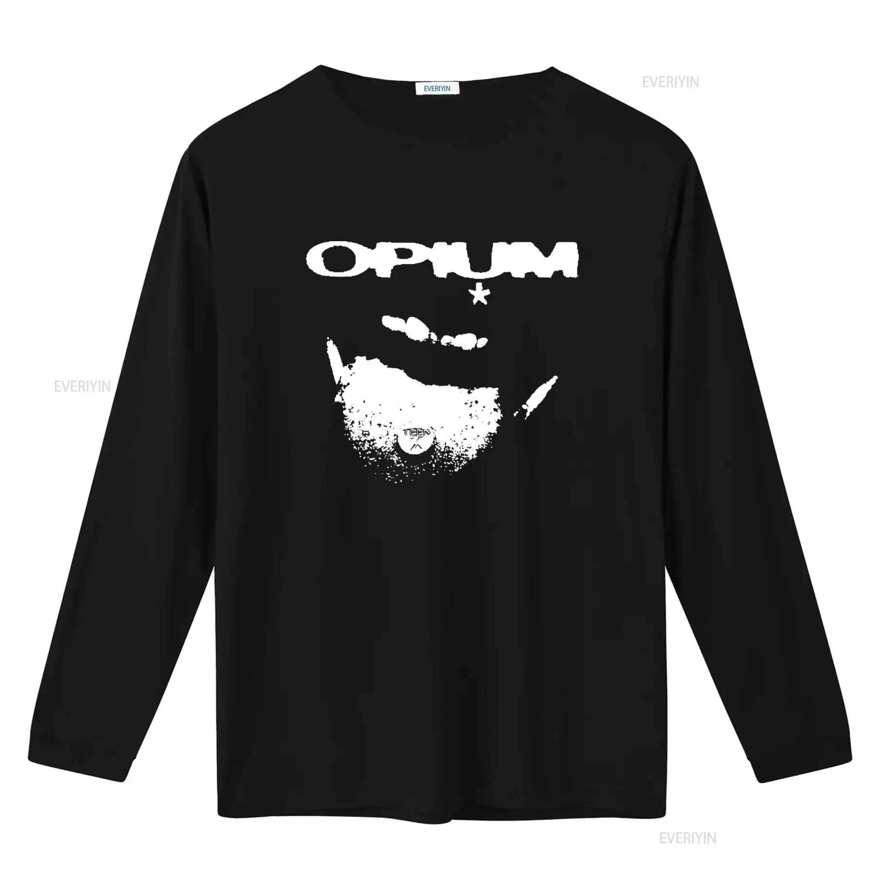 Opium Streetwear Style T Shirtn X Ken Carson shirt vintage Washed homme streetwear Slightly Stretched Unisex Casual Stylish