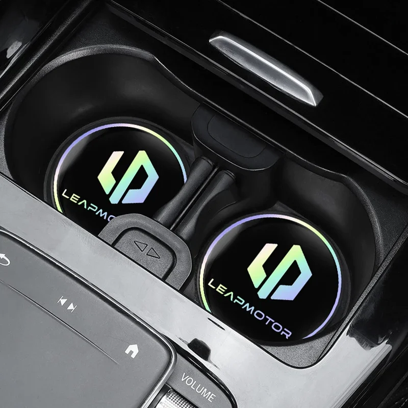 2pcs  Silicone Car Cup Holder Coaster Anti Slip Water Cup Mat For Leapmotor C11 C10 B10 C16 C01 T03 Auto Interior Accessories