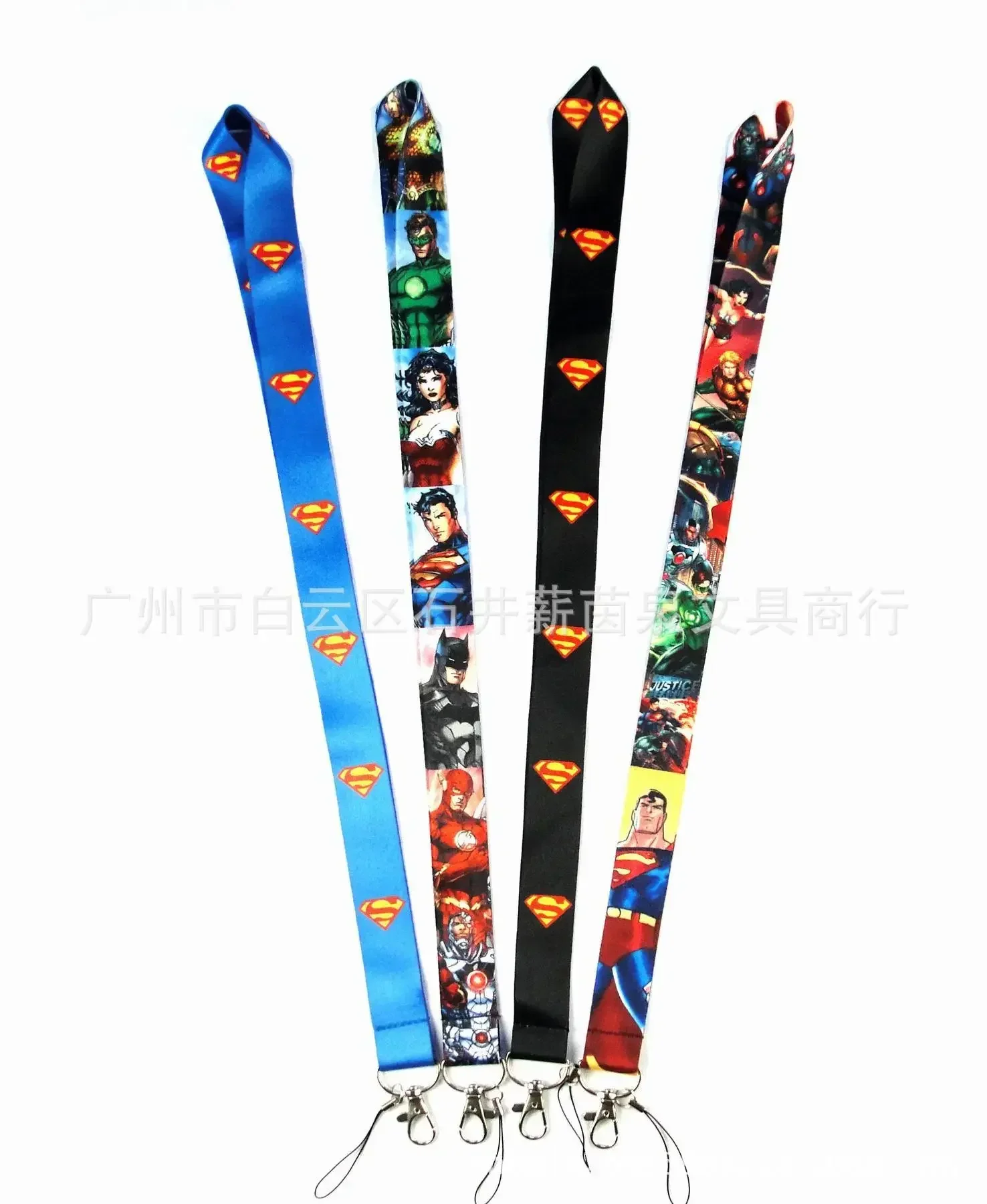 DC Anime Figure Batman Bruce Wayne Superman The Flash Mobile Phone Case ID Cards Badge Bus Card Hanging Neck Ribbon Lanyard Gift