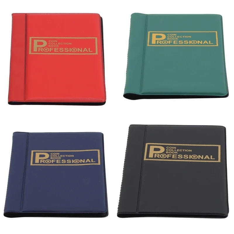 480/120 Coins Storage Book Commemorative Coin Collection Album Holders Collection Volume Folder Hold Multi-Color Empty Coin image 6