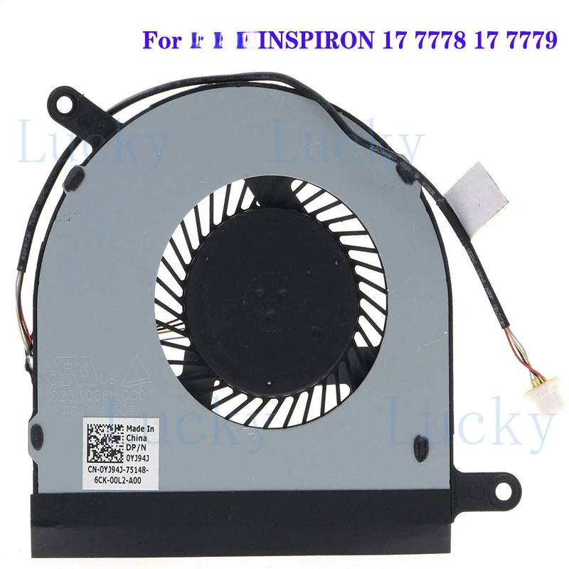 

Вентилятор для ноутбука Dell INSPIRON 17 7778 17 7779 0YJ94J YJ94J