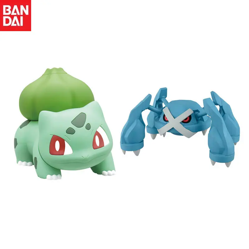 

In Stock Bandai Original Assembly Model Anime Pokémon Bulbasaur Metagross Action Figure Model Children's Gifts