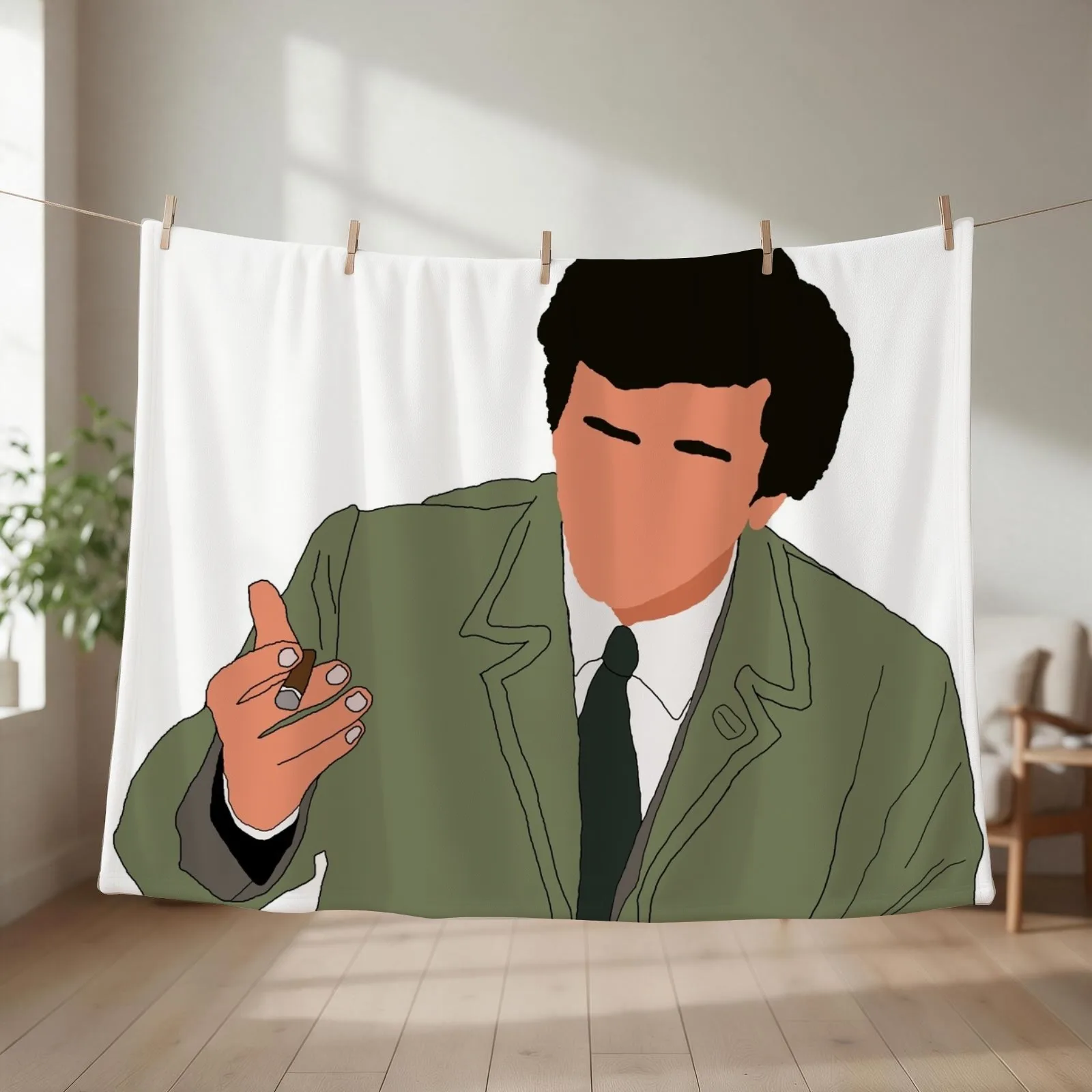 Columbo Throw Blanket couch cozy soft plush fuzzy picnic outdoor blanket