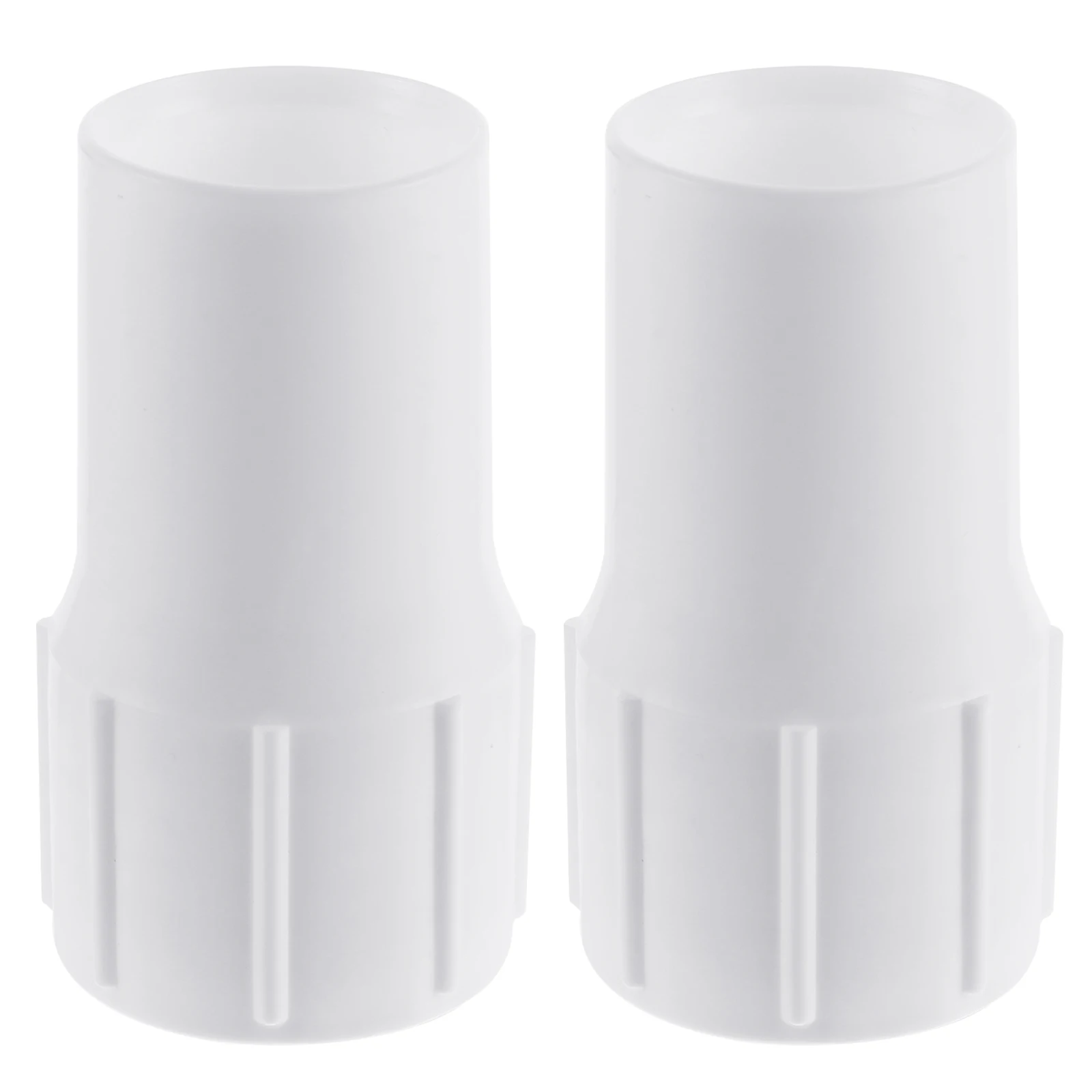 

2 PCS Swimming Pool Sewage Interface Hose Threaded Adapters Automatic Cuffs White for Vacuum