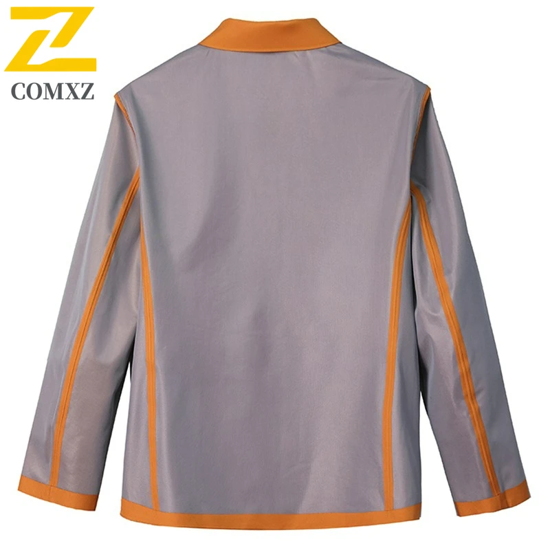 COMXZ Mens Jacket Trendy Solid Color Single Breasted Working Jackets Leisure Turndown Collar Autumn Business Lightweight Coat​