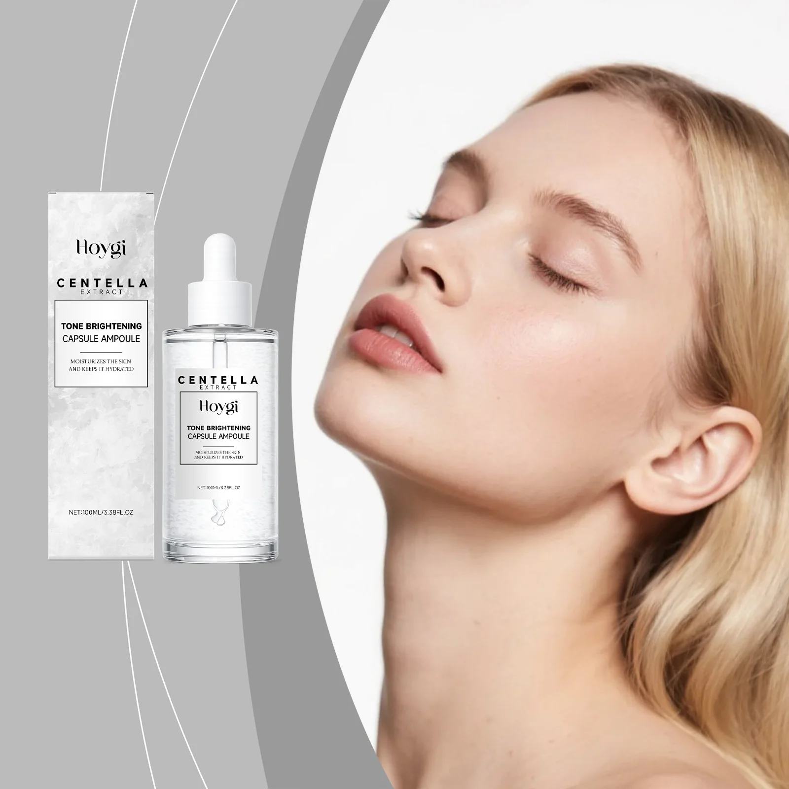Centella Asiatica Micro-Essence Serum Moisturizes and Hydrates, Refreshingly Absorbed by the Face, Daily Care for Smooth and Ela